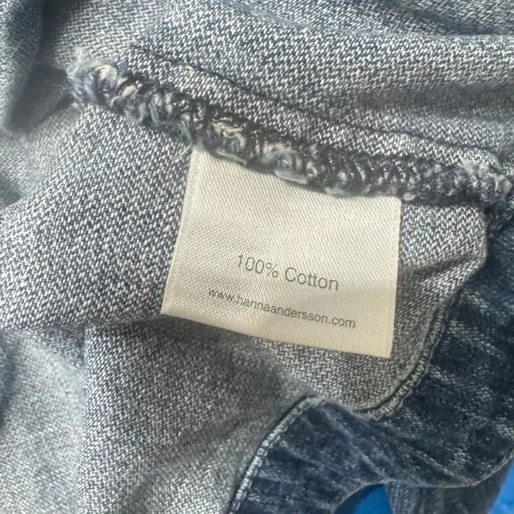 Hanna Andersson Small Girls Denim Cropped Jean Jacket Shrug